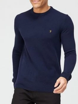 Image of Farah Rosecroft Jumper - Navy, Size XL, Men
