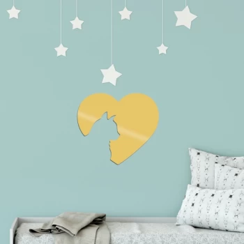 Image of Cat5 - Gold Gold Decorative Metal Wall Accessory