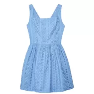 image of Jack Wills Lacey Fit And Flare Dress - Yellow