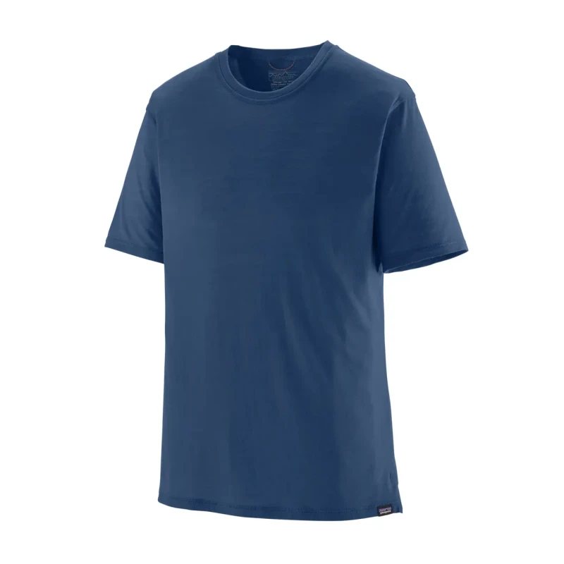 Image of Technical T-Shirt Patagonia Cap Cool Merino Blend Bleu Male XS