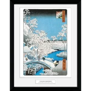 Image of Hiroshige The Drum Bridge 12" x 16" Collector Print