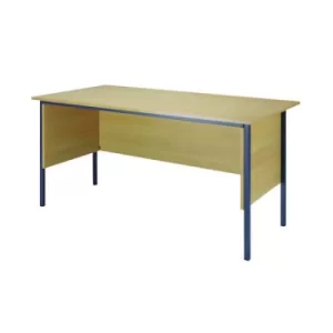 image of Serrion Rectangular 4 Leg Desk 1800x750x730mm Ferrera Oak KF838789