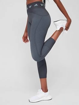Image of adidas Aeroknit 7/8 Leggings - Grey Size M Women