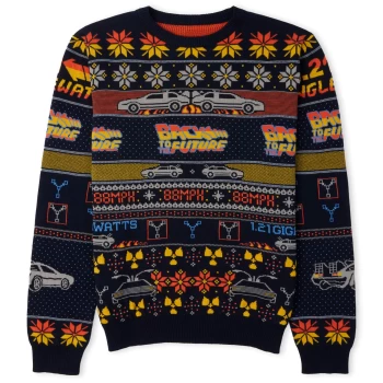 Image of Marvel Punisher Festive Knitted Jumper - Grey - M