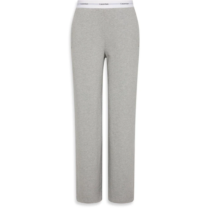 Image of Calvin Klein Womens Open Hem Jersey Joggers Grey female 16 (XL)