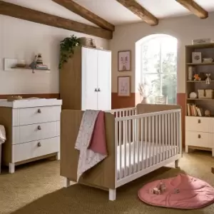 Image of CuddleCo Rafi 5 Piece Nursery Furniture Set White