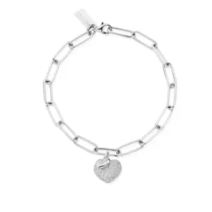 Image of ChloBo Silver Link Chain Pure Passion Bracelet