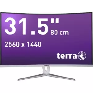 Image of WORTMANN AG LCD/LED 3280W V2 silver/white CURVED 2xHDMI/DP - Flat...
