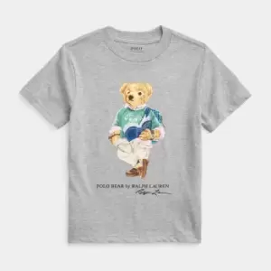 Image of Polo Ralph Lauren Boys' Bear Detail Cotton-Jersey T-Shirt - 8 Years