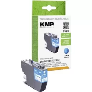 image of KMP Ink replaced Brother LC-3219XLC Compatible Cyan B58CX 1538,4003