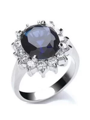 Image of Buckley London Buckley London Royal Celebration Ring, Silver, Size L, Women