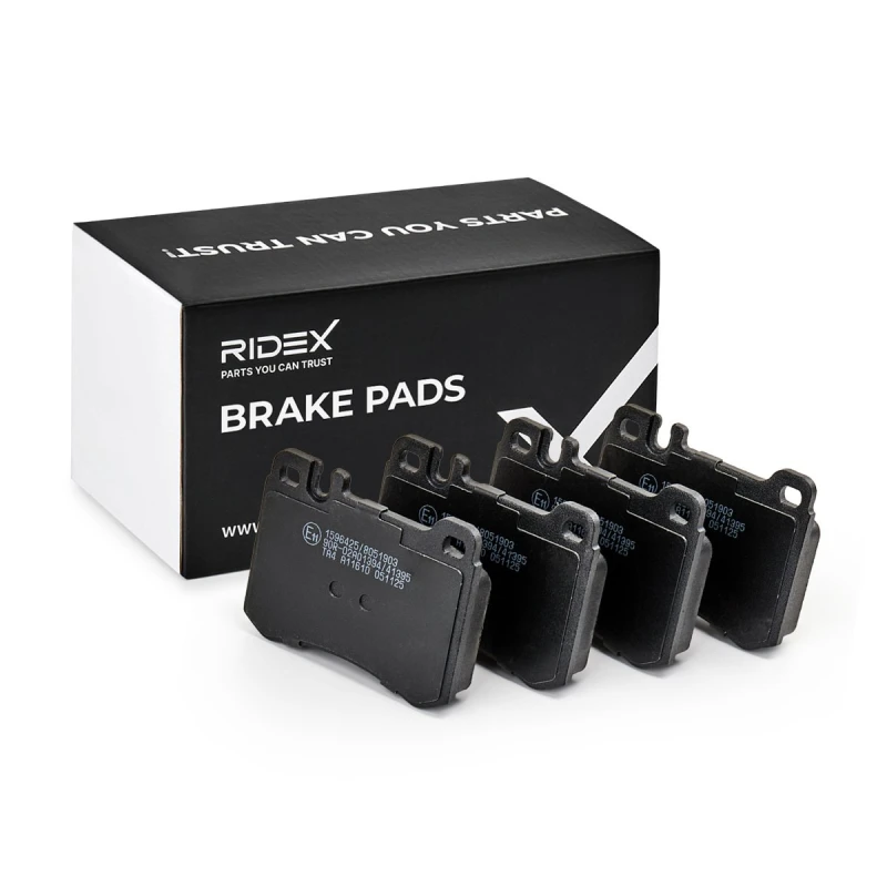 Image of RIDEX 402B0938 Brake pad set prepared for wear warning indicator Brake Pad Set,disc brake (402)