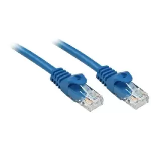 image of LINDY 48173 RJ45 Network cable, patch cable CAT 6 U/UTP 2m Blue