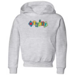 Image of Disney Mickey Fruit Blocks Kids Hoodie - Grey - 9-10 Years