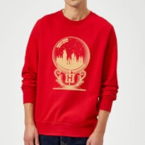 Image of Harry Potter Hogwarts Snowglobe Sweatshirt - Red - L