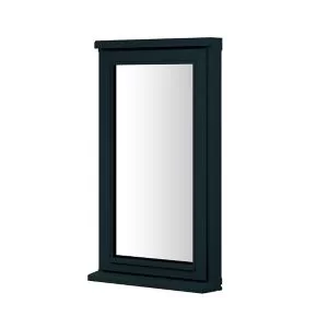 image of Clear Double Glazed Anthracite Grey Timber Left-Handed Window, (H)745mm (W)625mm