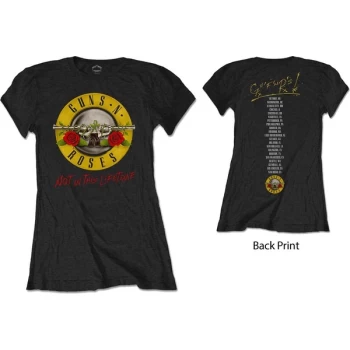 Image of Guns N' Roses - Not In This Lifetime Tour Womens X-Large T-Shirt - Black