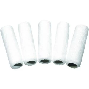 Image of Wickes Microfibre Medium Pile Roller Sleeve 9" - Pack of 5