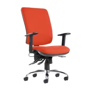 Image of Dams MTO Senza Ergo 24HR Ergonomic Asynchro Task Chair - Lombok Green