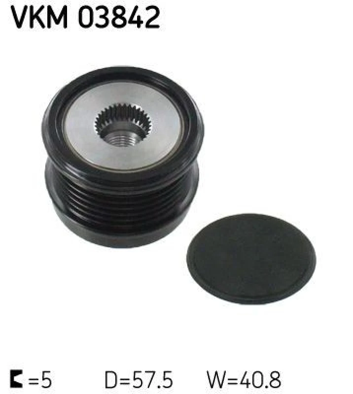 Image of SKF Alternator clutch pulley SKF VKM 03842