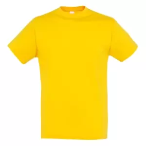 Image of SOLS Mens Regent Short Sleeve T-Shirt (M) (Gold)