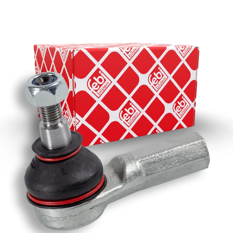 Image of FEBI BILSTEIN 30014 Track rod end OE Turbo NEW, Front Axle Left, with lock nut Steel Tie Rod End (914)