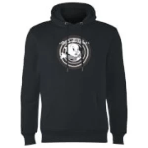 Image of Looney Tunes That's All Folks Porky Pig Hoodie - Black