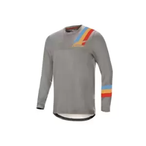 Alpinestars Alps 4.0 Mens Long Sleeve Jersey in Grey Blue Red