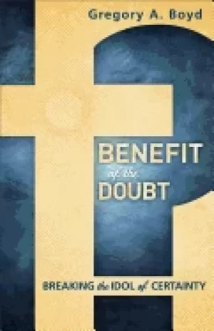 Image of benefit of the doubt breaking the idol of certainty