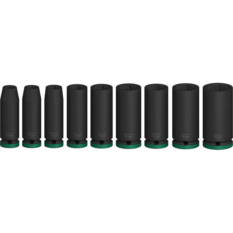 Image of Bosch Nutsetters & sockets sets PRO Impact Socket Set 1/2" Deep 9pcs 2608003040 2608003040