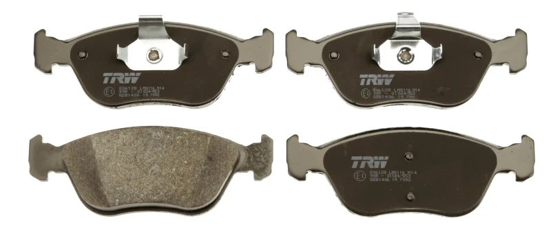 Image of TRW GDB1406 Brake pad set not prepared for wear warning indicator Brake Pad Set,disc brake (402)