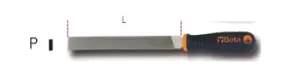 image of Beta Tools 1719BMD6/P Bastard/Rough-Cut Flat File with Handle 150mm 017190195