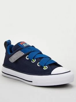 image of Converse Chuck Taylor All Star Z-Street Ox Childrens Trainers - Navy