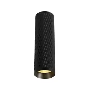 Image of 20cm Surface Mounted Ceiling Light, 1 x GU10, Sand Black - Luminosa Lighting