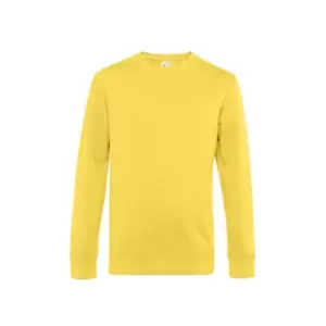 Image of B&C Mens King Crew Neck Sweater (L) (Yellow Fizz)