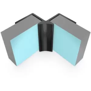 Image of Classic 11mm Wall Panel Internal Corner Trim Type a Black - Black - Multipanel