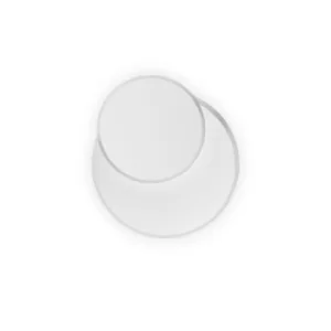 Image of Pouche LED Decorative Round Flush Wall Light White, 3000K