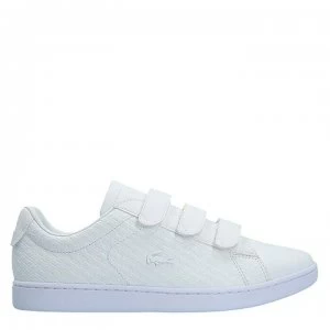 image of Lacoste Strap Trainers - White Mono