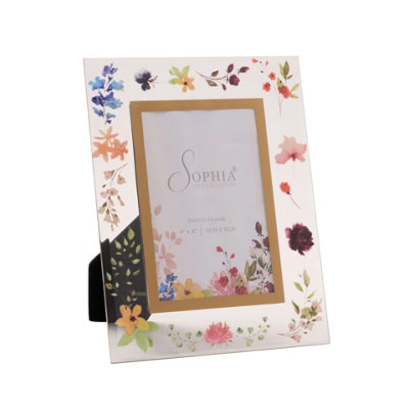 Image of Sophia Floral Photo Frame 4" X 6"