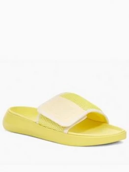 Image of UGG La Light Slide - Yellow, Margarita/White, Size 7, Women