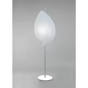 Image of Floor lamp Natura 2 bulbs E27 Outdoor IP44, matt white/opal white