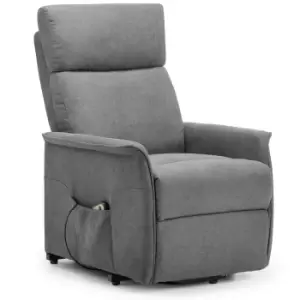 Julian Bowen Helena Rise & Recline Chair - Charcoal Fabric