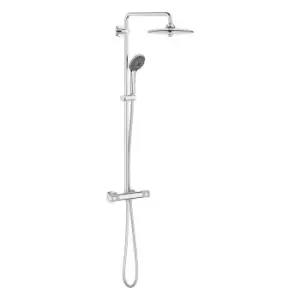 Chrome Thermostatic Mixer Shower System - Grohe Vitalio Joy