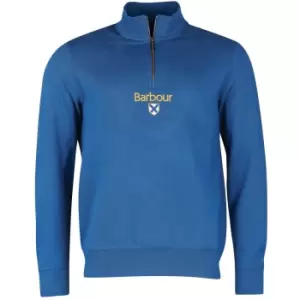 Image of Barbour Mens Trinity Half Zip Deep Blue XXL
