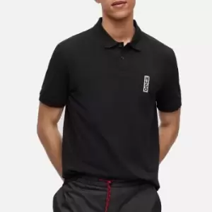 Image of HUGO Mens Darakorum Polo Shirt - Black - L