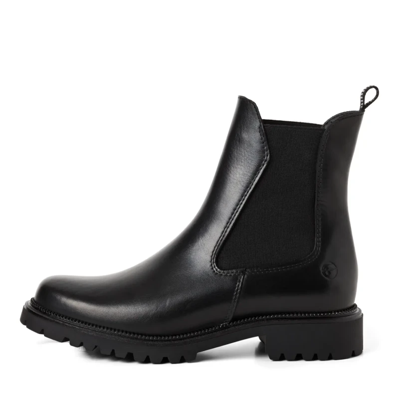 Image of tamaris Womens boots Tamaris Chelsea confort en cuir Noir Female 37