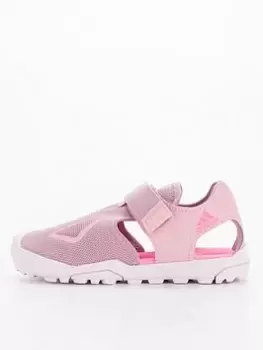 Image of adidas Terrex Kids Captain Toey Sandal, Pink/White, Size 11