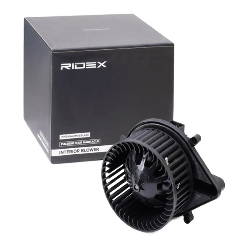 Image of RIDEX 2669I0185 Blower Motor for left-hand drive vehicles Plastic Interior Blower (2669)