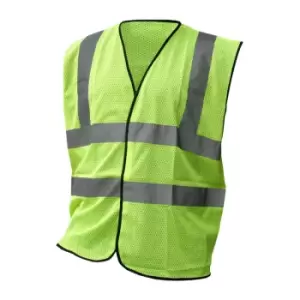 Image of Hivis Mesh Vest Saturn Yellow - Size XL
