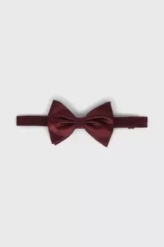 Image of Mens Burgundy Silk Bow Tie